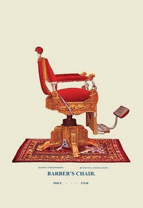 Hydraulic Barber's Chair #95 - Art Print