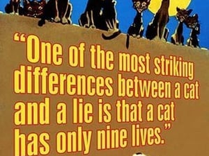 A Cat and a Lie by Wilbur Pierce - Art Print