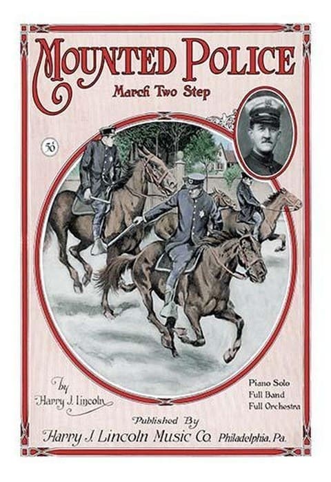Mounted Police March Two Step - Art Print