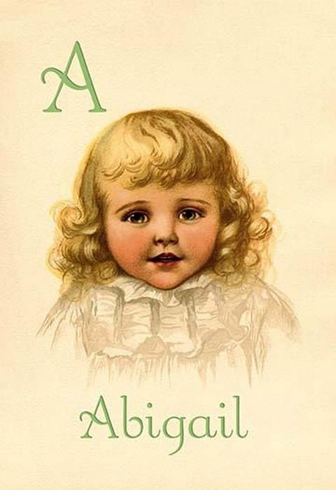A for Abigail by Ida Waugh - Art Print