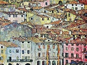 Malcena at the Gardasee by Gustav Klimt - Art Print