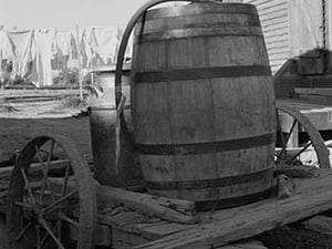 Water Barrel by Dorothea Lange - Art Print