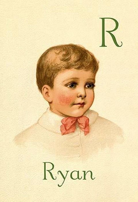 R for Ryan by Ida Waugh - Art Print