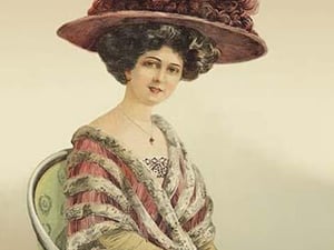 Lady Posing for a Portrait - Art Print