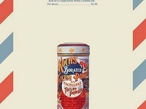 Koch's Rose Cosmetic and Talcum Powder - Art Print