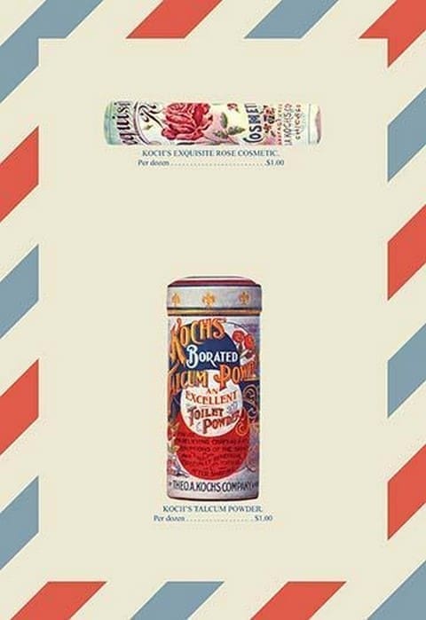 Koch's Rose Cosmetic and Talcum Powder - Art Print