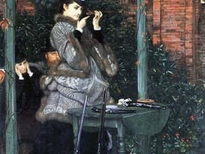 The Shooting range by James Tissot - Art Print