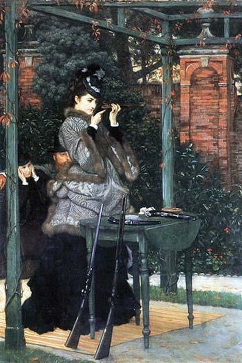The Shooting range by James Tissot - Art Print