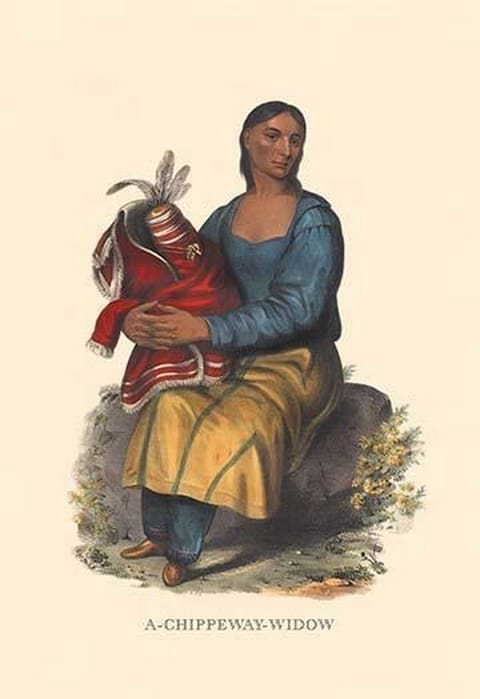 A Chippewah Widow by Mckenney & Hall - Art Print
