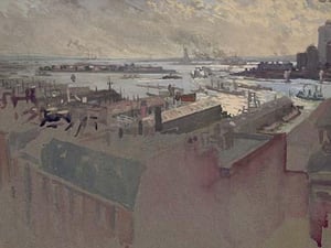 New York Bay from the Margaret - Art Print