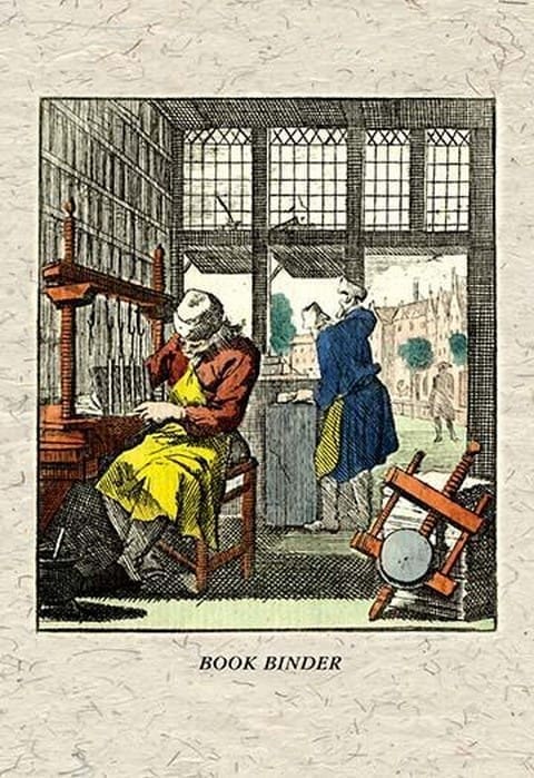 Book Binder by J. A. C. Lohr - Art Print