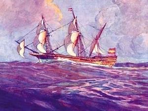 Spanish Treasure Frigate by Gregory Robinson - Art Print