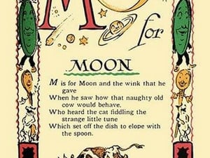 M for Moon by Tony Sarge - Art Print