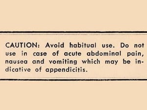 Caution: Avoid Habitual Use - Art Print