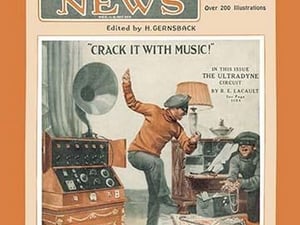 Radio News: Crack It with Music! - Art Print