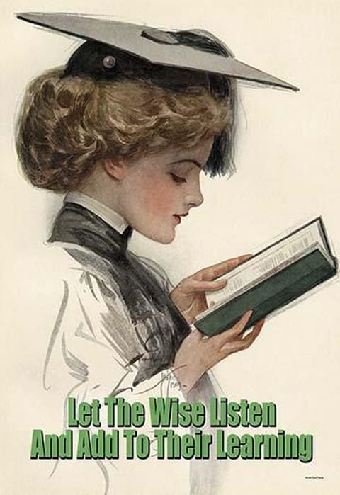 Let the Wise Listen and Add to Their Learning by Sara Pierce - Art Print