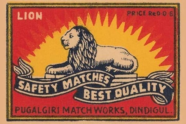 Lion Safety Matches Best Quality - Art Print