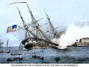 The Sinking of the Cumberland at the Battle of Hampton Roads