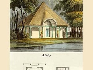 A Dairy by J. B. Papworth - Art Print