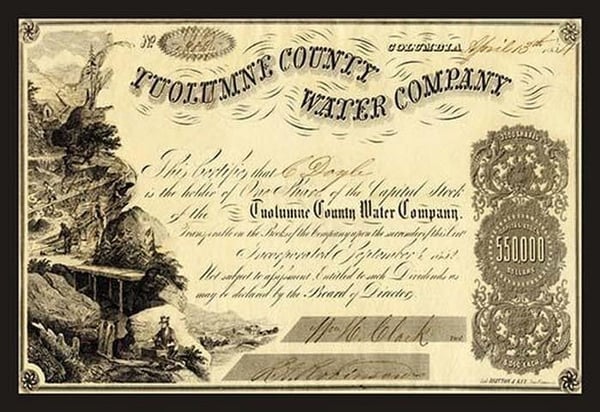 Tuolumne County Water Company - Art Print