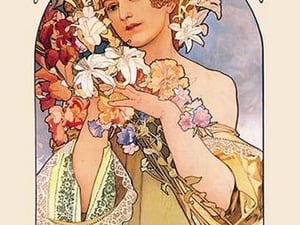 Flower by Alphonse Mucha - Art Print