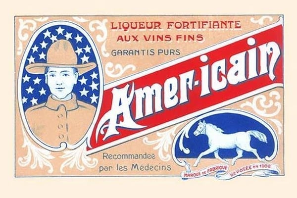Amer-icain Liqueur Fortifiante - Art Print