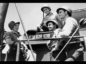Coast Guard LST Bags Three Japanese Planes - Art Print