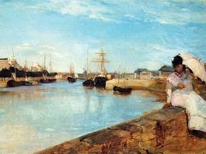 Port at Loby by Berthe Morisot - Art Print