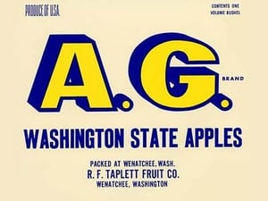 A.G. Brand Washington State Apples - Art Print