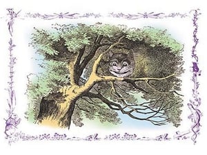 Alice in Wonderland: The Cheshire Cat by John Tenniel - Art Print