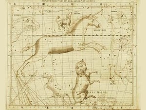 Monoceros Canis Major & Minor Navis Lepus by Sir John Flamsteed - Art Print