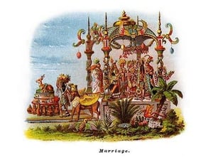 Marriage - Mardi Gras Parade Float Design - Art Print
