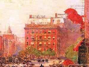 Broadway and Fifth Avenue by Frederick Childe Hassam - Art Print