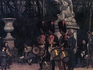 The Return march in the Tuileries by James Tissot - Art Print