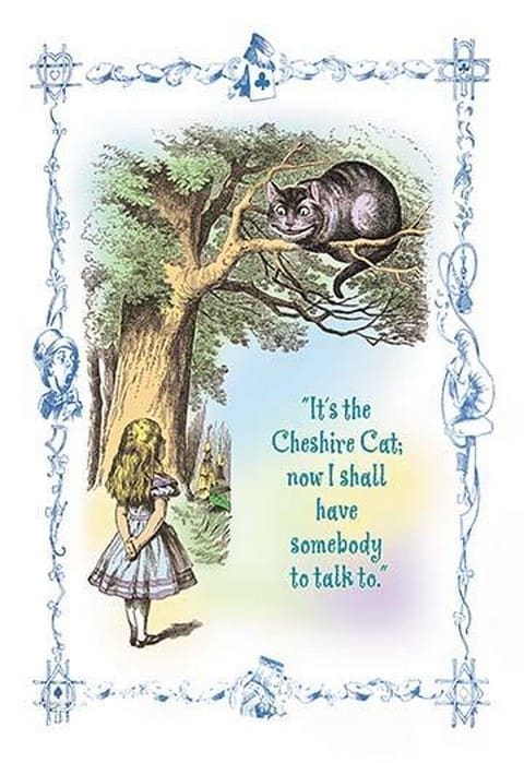 Alice in Wonderland: It's the Cheshire Cat by John Tenniel - Art Print
