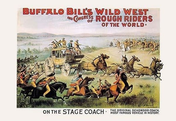 Buffalo Bill: On the Stagecoach - Art Print