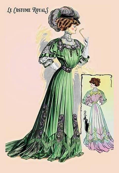 Le Costume Royals: Emerald Charm - Art Print