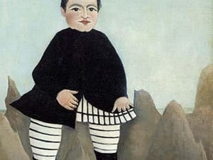 Boy On the Rocks by Henri Rousseau - Art Print
