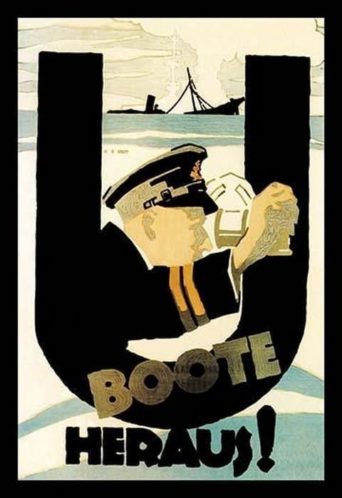 The U-Boats Are Out by Hans Rudi Erdt - Art Print