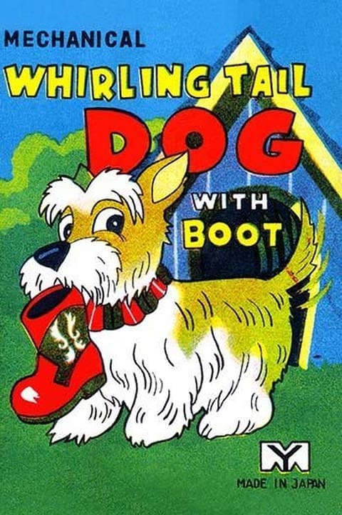 Mechanical Whirling Dog with Boot - Art Print