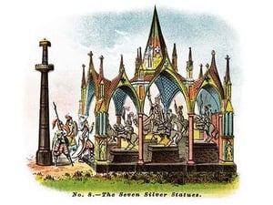 The Seven Silver Statues - Art Print