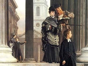 Visitors in London by James Tissot - Art Print