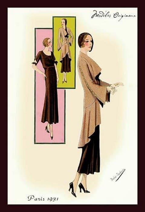 Modeles Originaur: Eveningwear by Atelier Bachroitz - Art Print