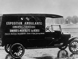 French-American World War I Ambulance at the Ready - Art Print