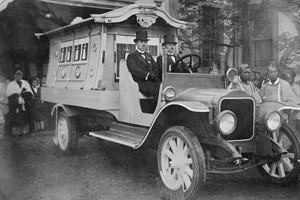 Japanese Hearse for Okuma - Art Print