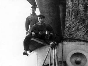Two Men on William Penn Statue