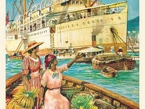 West Indian Fruit: Shipped Fresh Daily to International Ports - Art Print