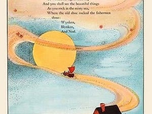 Winken and Blinken are two little eyes by Eugene Field - Art Print