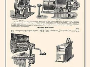 Patent Cocoanut and Fruit Graters - Art Print