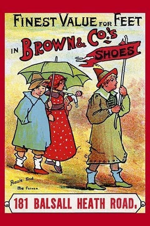 Brown & Co. Shoes Puzzle - Find the Father - Art Print